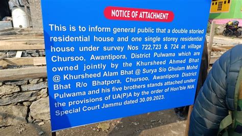 NIA attaches 3 residential houses in South Kashmir THE NEW INDIAN - nia ...