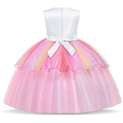 Buy Unicorn Dress for Girls Unicorn Costume Pageant Birthday Princess ...