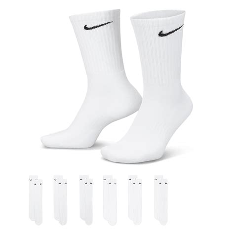 Crew White 6 Pack Socks. Nike AU