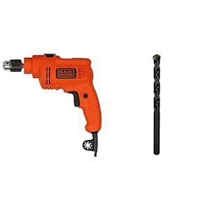 BLACK+DECKER KR5010 500W Single Speed Drill With DEWALT DW531200C ...