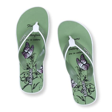 Shop Saga Green Flip Flops for Women BHL 225 Online at Best Price