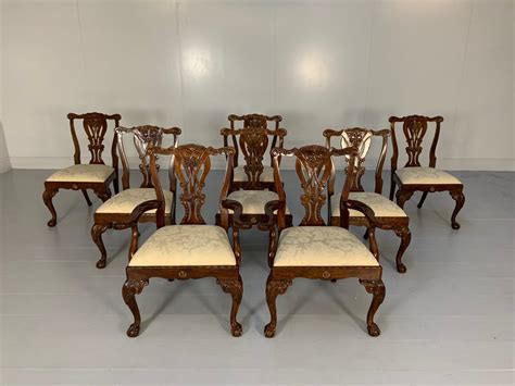 Suite of 8 Theodore Alexander "Rococo" Dining Chairs For Sale at 1stDibs