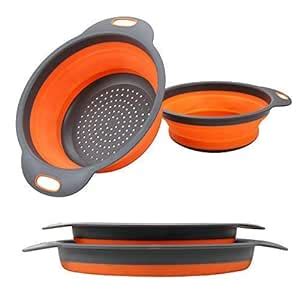 Quick Home Colander Collapsible, Colander Strainer Over The Sink ...