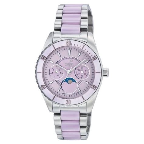 Buy Online Xylys Quartz Analog Moonphase Pink Dial Bimetal Strap Watch ...