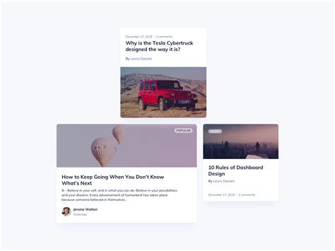 Image result for Blog Card Design