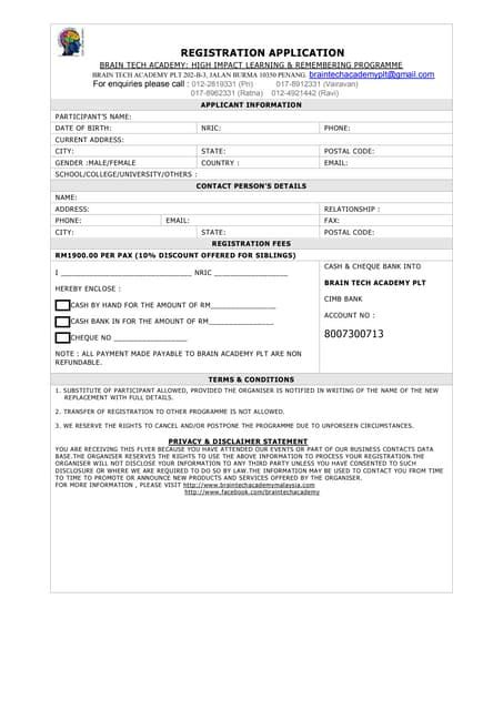 Image result for Registration Application Form