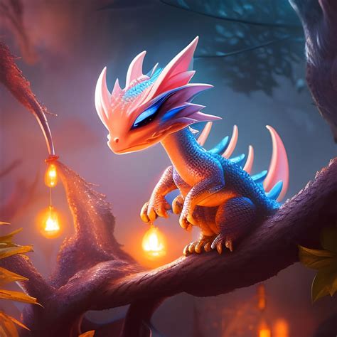 Good night, baby dragon - AI Generated Artwork - NightCafe Creator
