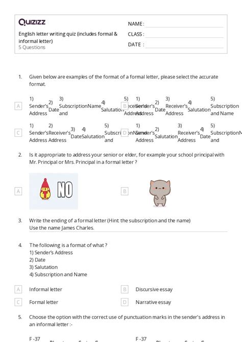 50+ The Letter A worksheets for 7th Class on Quizizz | Free & Printable