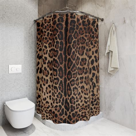 Leopard Print Shower Curtains - Etsy