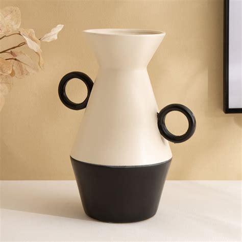 Buy Romo Est Nova Ceramic Double Ear Vase from Home Centre at just INR ...