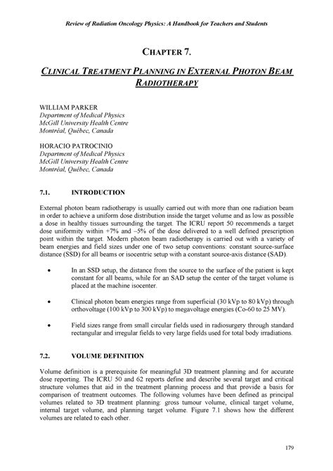 RT 7 - FINE - Review of Radiation Oncology Physics: A Handbook for ...