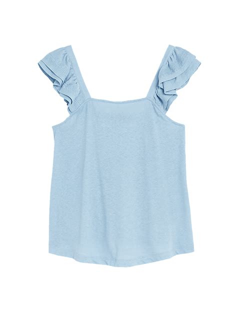 Buy Linen Rich Vest Top at Marks & Spencer