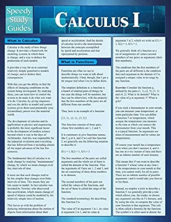 Buy Calculus 1 (Speedy Study Guides) Book Online at Low Prices in India ...