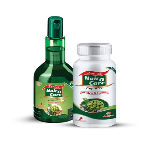 Zenius Hair O Care Kit (Hair improvement oil, 100ml & Hair Growth Caps ...