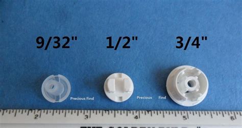 QTY 12 Horizontal Blinds Bottom Rail Ladder Cord Button Plug 1/2 ...