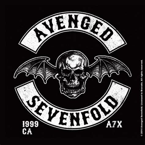 Avenged Sevenfold Death Bat Crest Coaster Novelties | Loudtrax