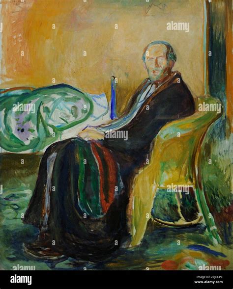 Edvard Munch (1863-1944). Norwegian painter. Self-Portrait with the ...