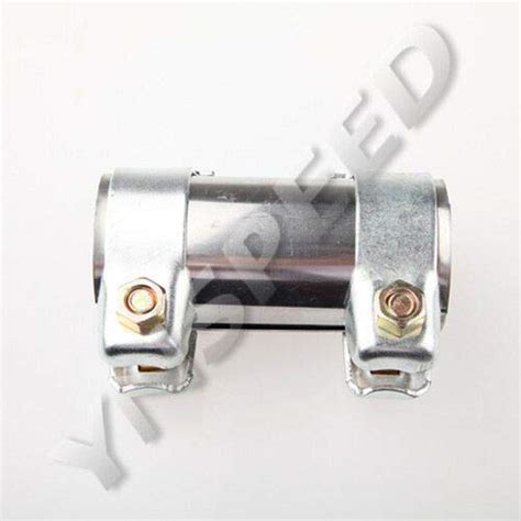 FidgetGear 2" 50.8mm Exhaust Pipe Connector Joiner Sleeve Clamp-On ...
