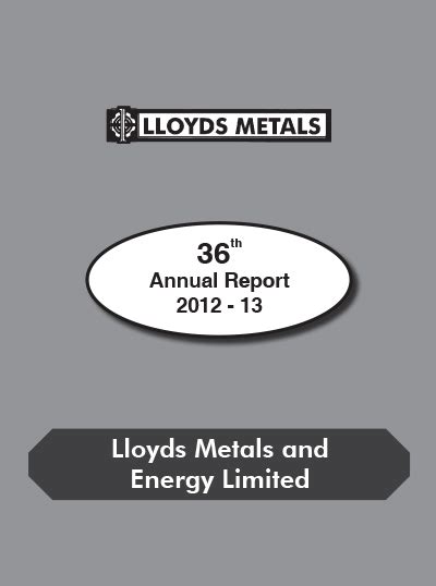 Annual Report and Financial Results :Lloyds Metals