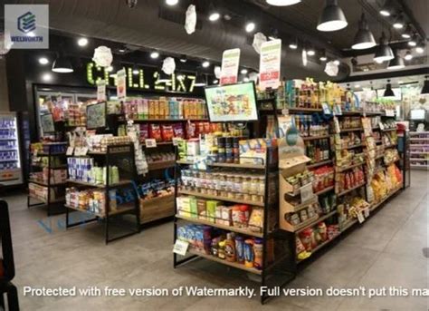 Supermarket Wooden Racks - Octagon Wooden Display Rack Manufacturer ...