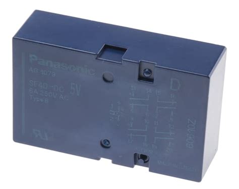 SF4D-DC5V Panasonic | Panasonic PCB Mount Force Guided Relay, 5V dc ...