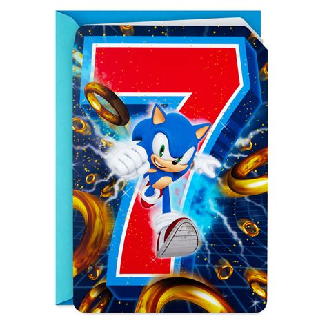 Sonic the Hedgehog™ Super Cool Musical 7th Birthday Card - Greeting ...
