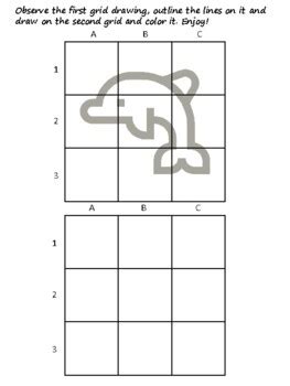 50 Arctic And Antarctic Easy Grid Drawing Activities, Arctic And ...