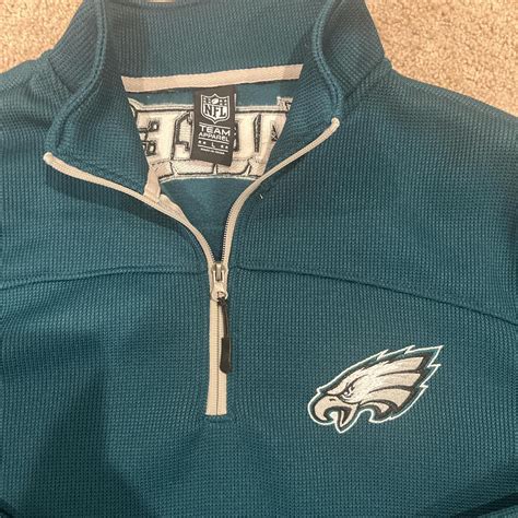 Authentic NFL Philadelphia Eagles quarter zip with... | Depop