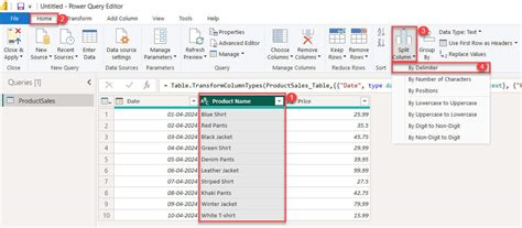Image result for Power BI Query How to Split Column Data