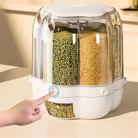 Buy 24x7 eMall Airtight Double Jar Food Dispenser Kitchen Storage ...