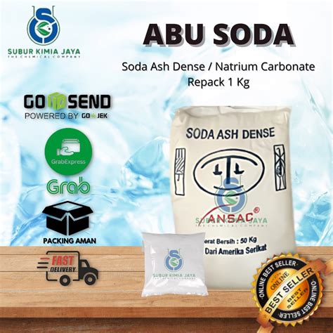 Jual Soda Ash Dense / Abu Soda / Natrium Karbonat / Na2CO3 / 1 KG ...