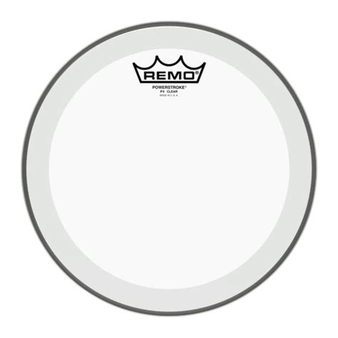 Remo P4-0314-BP Powerstroke 4 Clear 14" Diameter Batter Drum Head ...