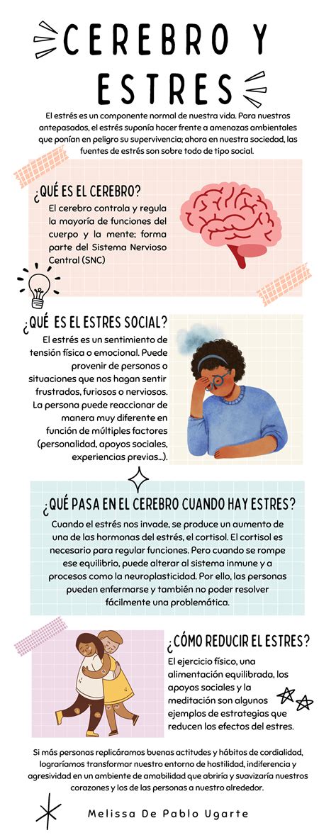 Cerebro y estres - Trabajo de infografía - C E R E B R O Y E S T R E S ...