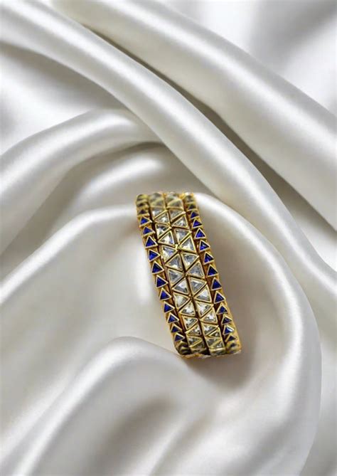 Sleek Kundan Bangles – Wow Knots