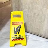 Buy 4 Pcs Poop in Progress Novelty Toilet Humour Warning Sign Toilet ...