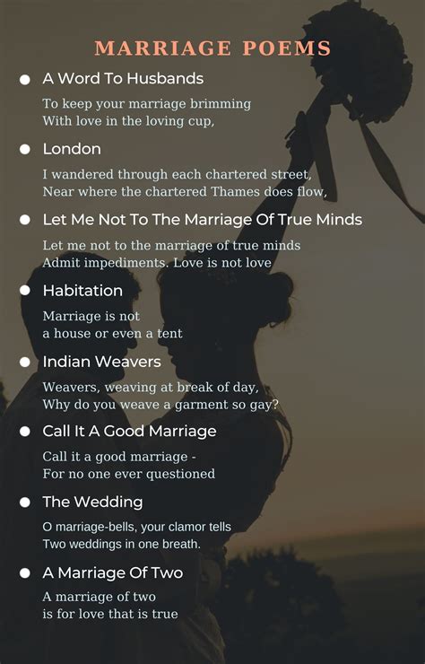 Marriage Poems - Best Poems For Marriage