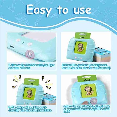 Crystal Digital KCD-ML101 Flash Cards for Kids Talking English Words ...