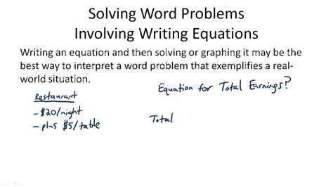 Writing Equations From Word Problems 的图像结果