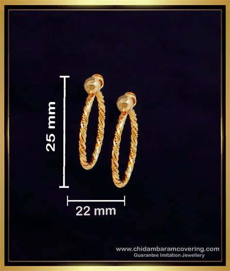 Buy Beautiful Chunky Twisted Gold Hoop Earrings Online