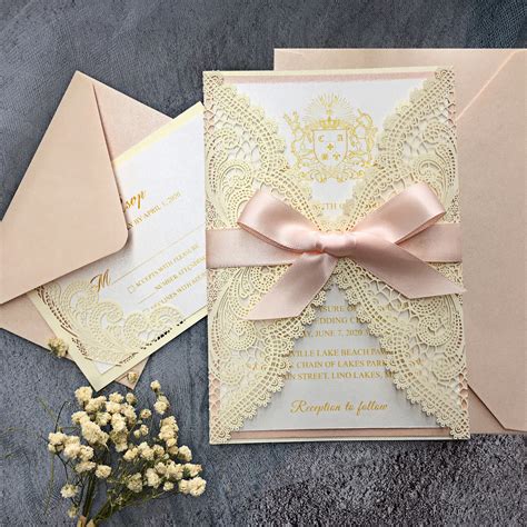 Vintage Wedding Invitation Cards