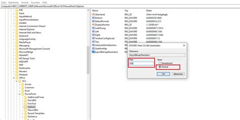 Powerpoint 4K HD Bildexport