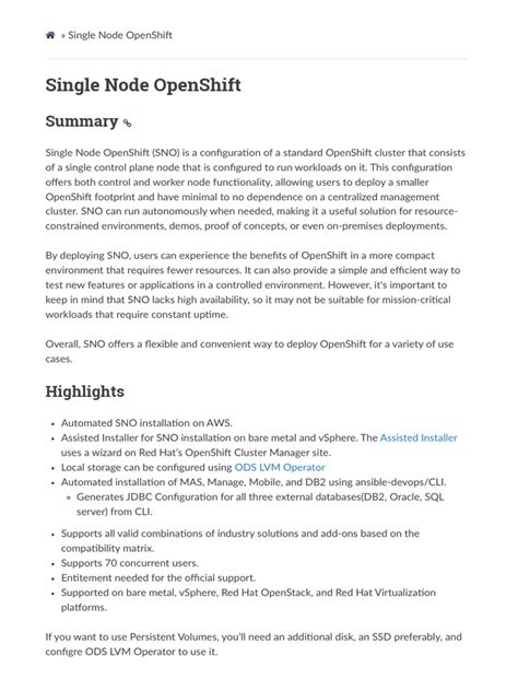 Image result for Single Node OpenShift