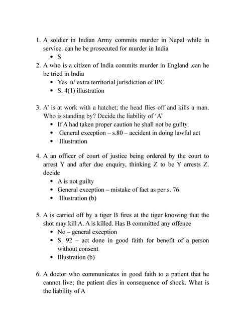 Cases INDIAN PENAL CODE - A soldier in Indian Army commits murder in ...