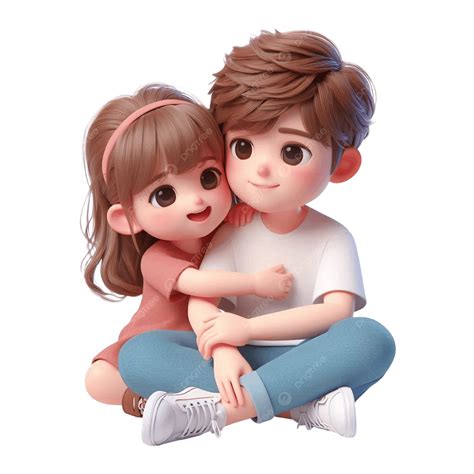 Brother And Sister Hugging Emoji