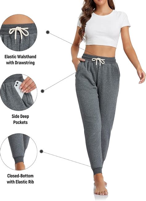 Buy Inno Women's 28 31 34 36 Sherpa Polar Fleece Lined Jogger Pants ...