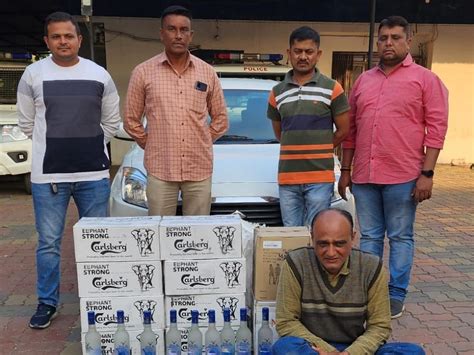 Surat District LCB police seized quantity of foreign liquor being ...