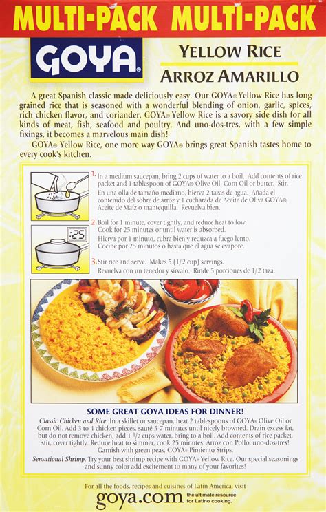 Goya Recipes Yellow Rice | Besto Blog