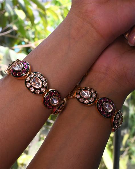 sheesh mahal polki kada – Diva Art Jewellers