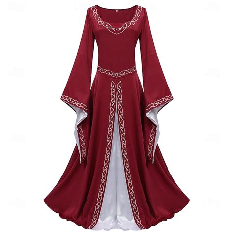 Retro vintage Middeleeuws Renaissance Jurken Fancy kostuum Viking ...