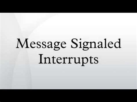 Image result for PPC Message Signaled Based Interrupts